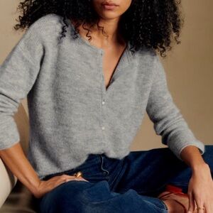 Sezane gaspard cardigan grey size XS